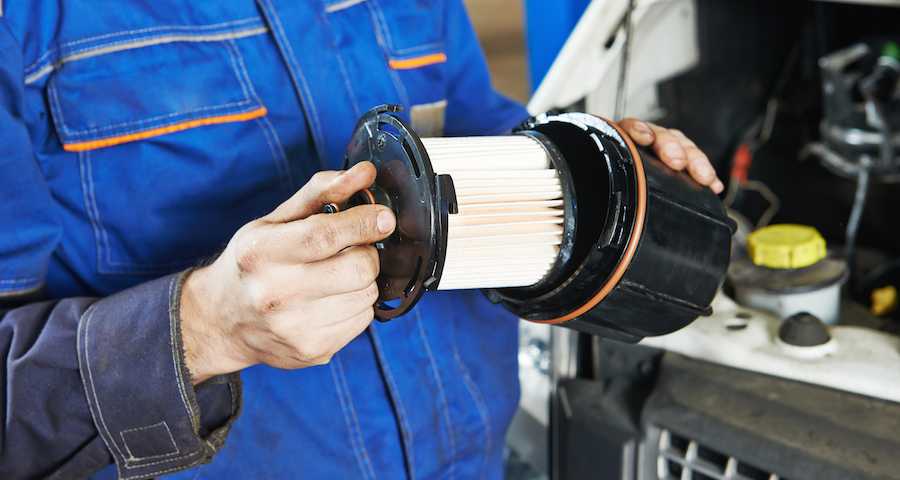 petrol filter change